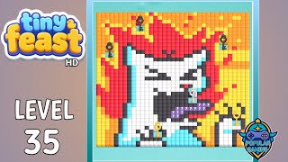 Tiny Feast Level 35: Gameplay Solution