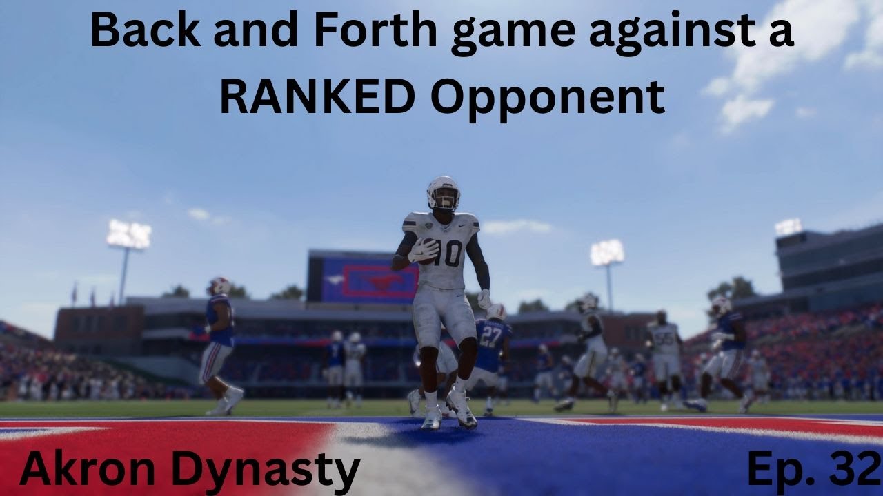 CFB 26: Игра на равных против РЕЙТИНГОВОГО соперника! Akron Dynasty, эпизод 32