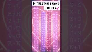 Initials That Belong Together