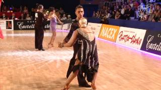 Paul Moldovan  - Cristina Tatar, ROU, dance the Rumba in the fourth round of the 2013 World U-21 Latin in Platja d'Aro, ESP.