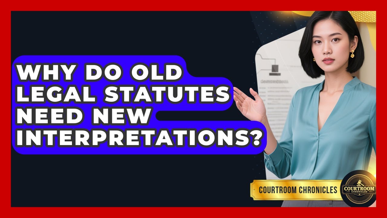 Why Do Old Legal Statutes Need New Interpretations? - Courtroom Chronicles