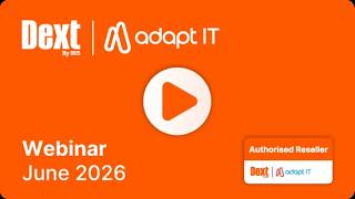 Dext | Adapt IT -  Launch Webinar