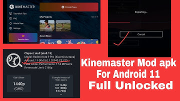 Kinemaster mod apk for Android 11 fix all problem