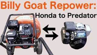 Epic Billy Goat Repower Honda To Predator Engine