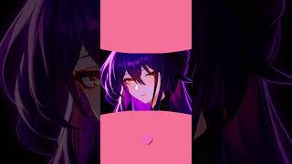 4K Live Wallpaper | Purple Hair Anime Girl OC | Torn Paper Edit