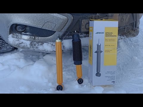 LADA Vesta,,,стойки ATECH зад , ставим , первые впечатления !!!