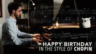 HAPPY BIRTHDAY in the style of CHOPIN | Official Music Video | Edoardo Brotto