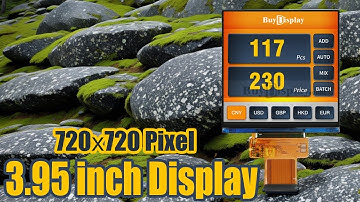 Square 3.95 inch 720x720 IPS TFT LCD Display RGB Interface