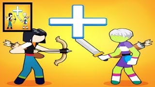 Merge Stickman Warrior - All Levels Gameplay Android,ios (Part-1) screenshot 4