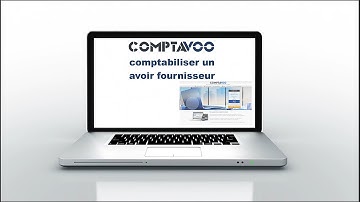 comptabiliser un avoir fournisseur