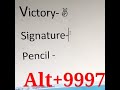 Make victory over ✌ and signature symbol in ms word #msword #mswordtricks