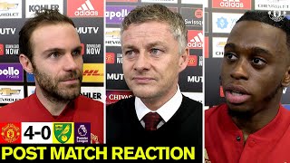 Solskjaer, Wan-Bissaka & Mata  | Post Match Reaction | Manchester United 4-0 Norwich City Update