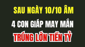 Sau Ngày 10 Tháng 10 âm lịch, Năm Ất tỵ 2025, 4 Con giáp Gặp may, Vận đỏ như Son, cơ hội Trúng lớn