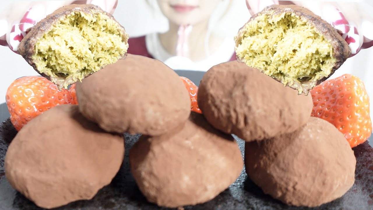 【ASMR】ドバイチョンドゥククッキー🍫｜Dubai Mochi Cookie Eating Sounds/두바이쫀득쿠키/mukbang/먹방/咀嚼音（日本語字幕）