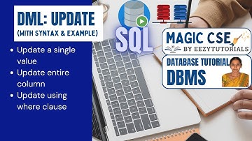 3.3 Update in SQL | Update a value | Update entire column | DML command | Modify value | Change|SQL