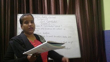 Class - 2, Subject - Computer, chapter - 3, How Does a Computer works