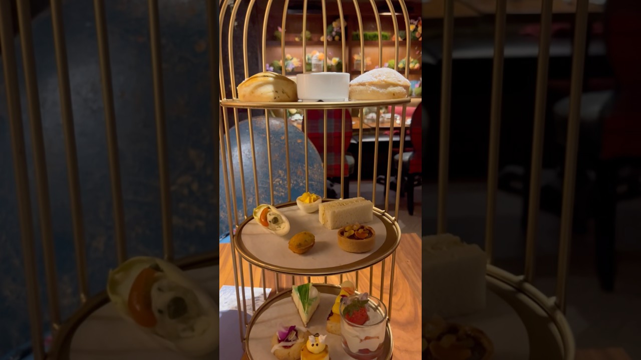 Enjoying Afternoon Tea - Theme Garden Party at Fairmont Hotel Vancouver