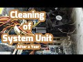 Cleaning of system unit after a year