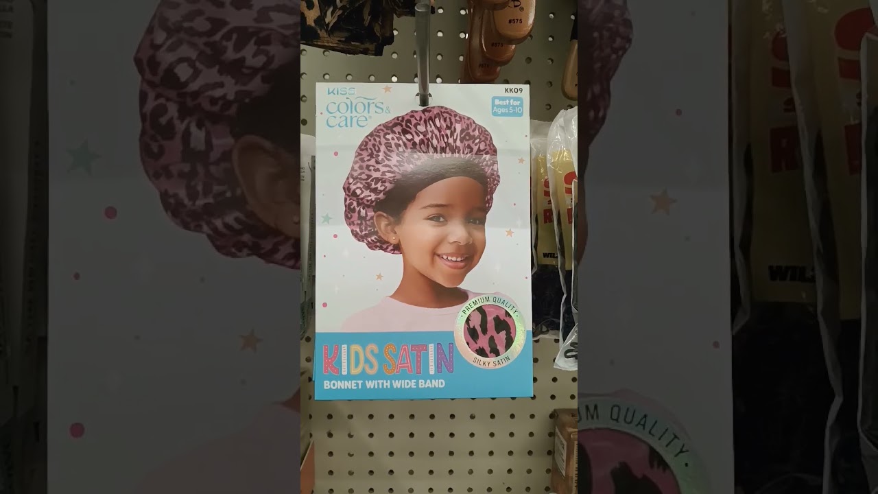 Little Girls Satin Hair Bonnet 😃