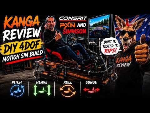 🔥 DIY 4DOF Motion Sim Build Walkaround 🔥Conspit • Simmson • PXN •