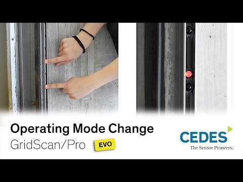 Operating mode change - GridScan/Pro - CEDES AG - video from CEDES