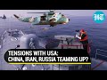 China, Iran & Russia hold joint naval drills in North Indian Ocean | Signal to the U.S.?