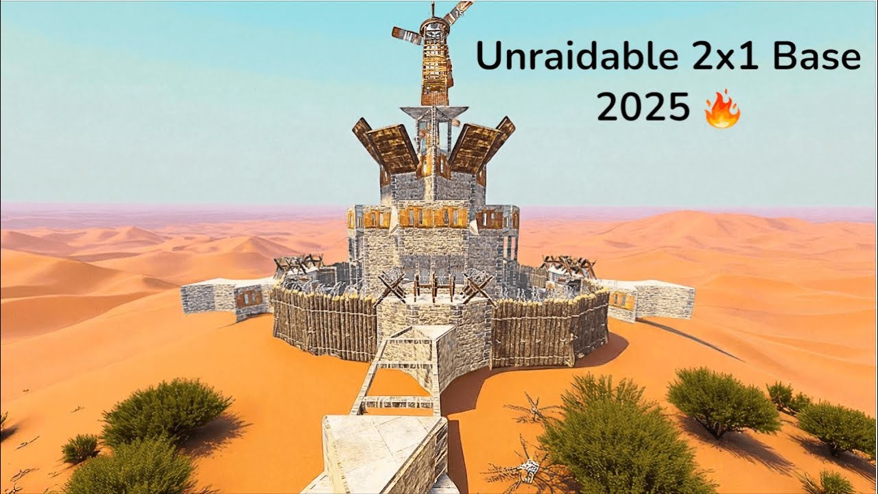 🔥The STRONGEST 2x1 Base in Rust 2025! (Stair Bunker + Pancake + Open ...