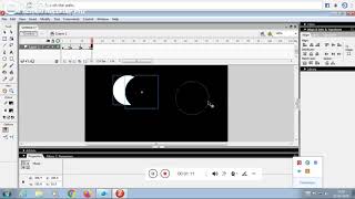 Growing Moon and Animation using Macromedia Flash8 screenshot 4