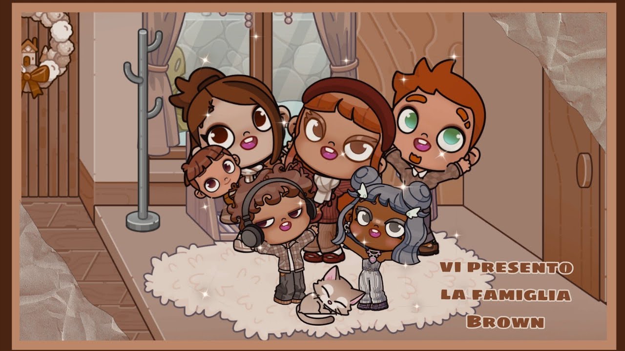 Famiglia brown ep.1☕🍪🤎~la foto di famiglia~ (Storie avatar world) #avatarworld #avatarworldgame