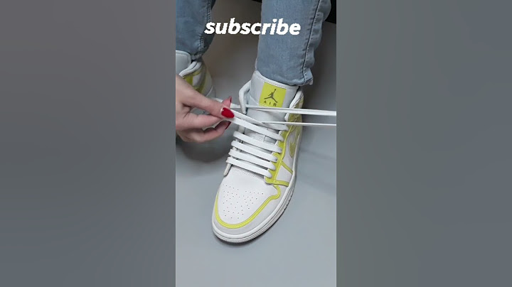 Shoelace Nike Air Jordan 1 mid. Lacing tutorial