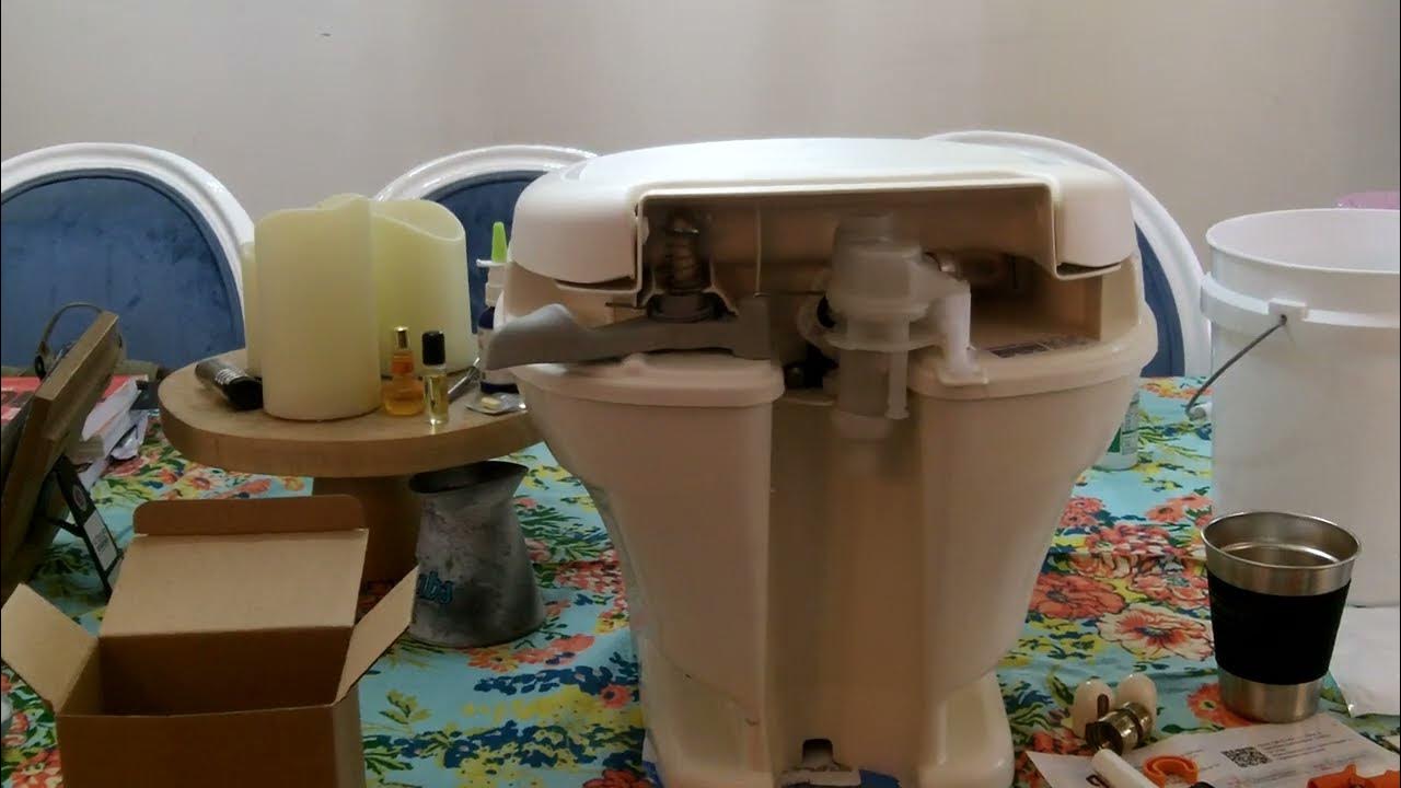 Thetford RV Toilet Leaking New Water Module Needed Replacement YouTube