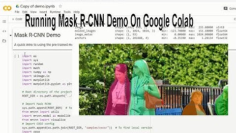 Running Mask R-CNN Demo On Google Colab