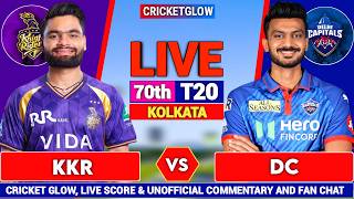 🔴Live: DC vs KKR, IPL 2026 Live Commentary 70st t20 | Kolkata vs Delhi | Live Cricket Match Score