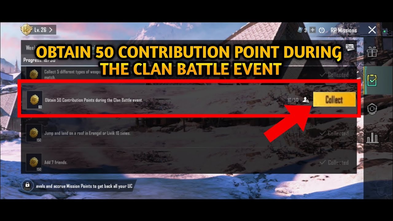 Obtain 50 Contribution Points during the clan Battle event - YouTube