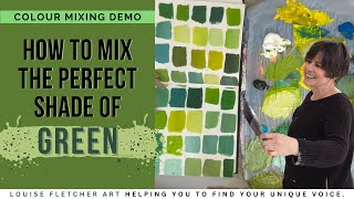 How to Mix the Perfect shade of Green : A Colour Mixing Demo
