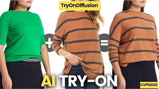 Revolutionizing Online Shopping with AI Virtual TryOn! TryOnDiffusion (CVPR2023)