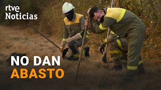 INCENDIOS EN GALICIA: El DESCONTROL del FUEGO en OURENSE OBLIGA a la INTERVENCIÓN de la UME | RTVE