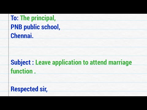 Leave application for