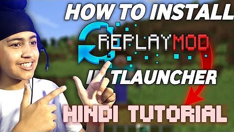 How To Download & Install Replay Mod in T Launcher 1.20.4 | T Launcher Replay Mod Tutorial Hindi