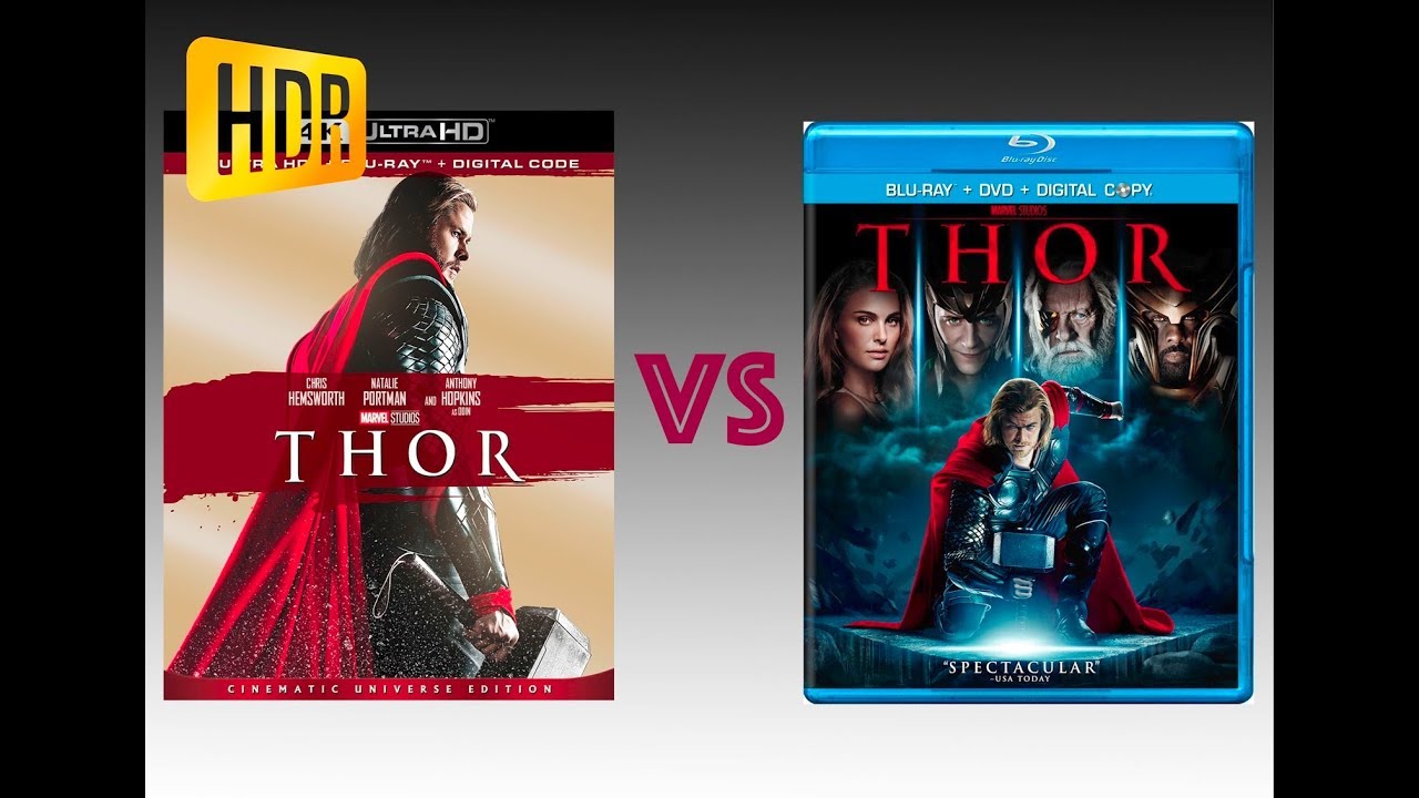 ▶ Comparison + Close Up of Thor 4K (2K DI) HDR10 vs Regular Version