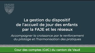 Gestion de l’accueil de jour des enfants