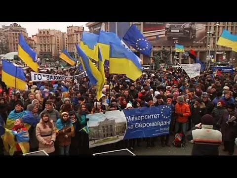 Protesters in Kiev send message to Ukraine president at Vilnius summit