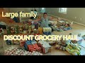 Large family Once a MONTH discount grocery haul