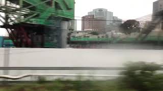 E231系U-111 品川到着(車内から)