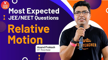Most Expected JEE/NEET Questions Series with Anand Sir - Relative Motion | JEE Physics | JEE 2021