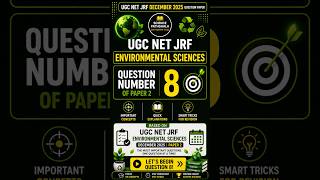 UGC NET  JRF Environmental Sciences December 2025 | Q8 | #ugcnet #netjrf #ugcnetjrf #shorts #viral