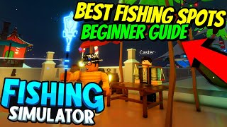 Fishing Simulator - BEST FISHING SPOTS (BEGINNER FISHING GUIDE) TIPS AND TRICKS screenshot 5