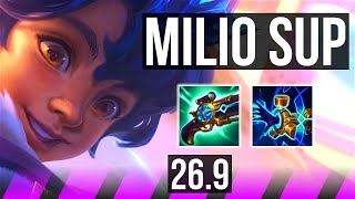 MILIO &amp; Draven vs BRAND &amp; Senna (SUP) | 24K damage, Dark Harvest | EUW Master | 26.9