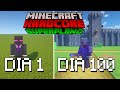 SOBREVIVÍ 100 Días en un Mundo Superplano en Minecraft HARDCORE... Esto es lo que pasó