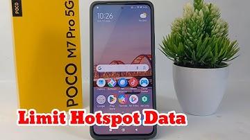 How To Limit Hotspot Data on Poco M7 Pro